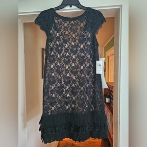Jessica Simpson Black Lace Short Dress size 8